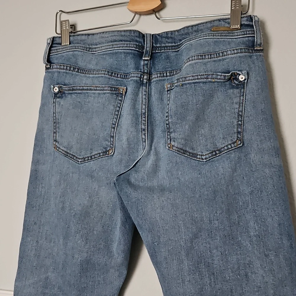 Anthropolgie Pilcro And The Letterpress Slim Boyfriend Distressed Jeans Blue 27 - Picture 5 of 12